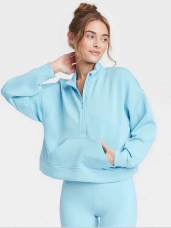 all in motion Tops - All In Motion Sandwash Half Zip Pullover XL